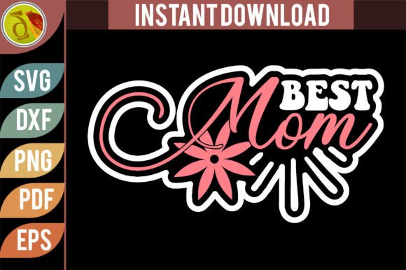 BEST MOM Retro Svg Design for Crafts and Graphics