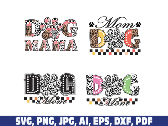 Dog Mom PNG SVG: Graphics for Crafts & Brands