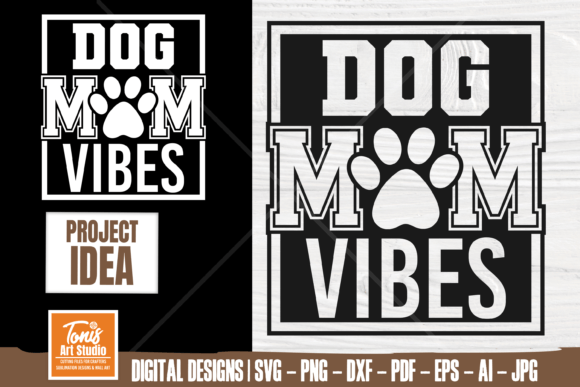 Dog Mom Vibes Svg Png - Dog Mama Varsity