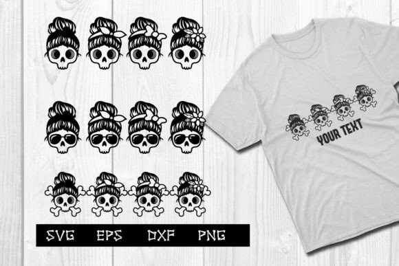 Messy Bun Mom Skull: Crafts & Graphics Review