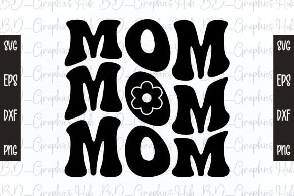 Mom Retro Svg: Graphics for Crafts Projects