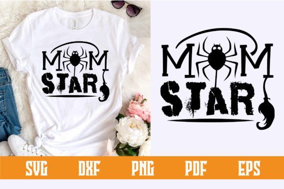 Mom Star Svg Design: Graphics for Crafts & Content