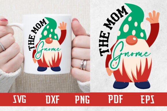 The Mom Gnome SVG: Graphics for Crafts & Branding