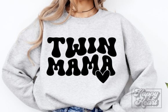 Twin Mama SVG - Mom of Both - Boy Mama