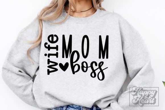 Wife Mom Boss SVG: Premium Graphics for Crafts